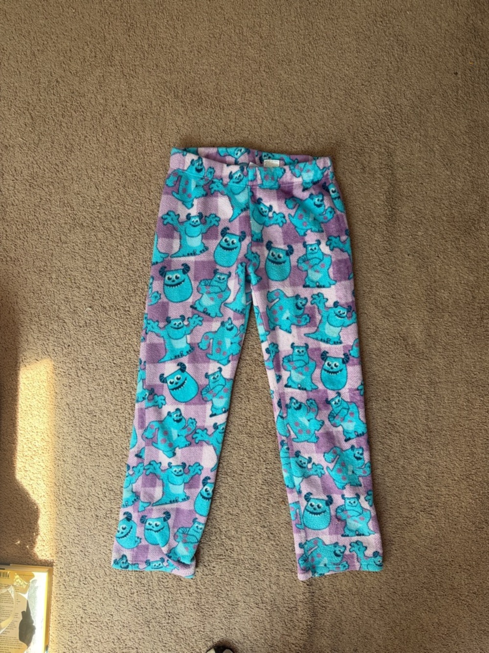 Disney Purple and Teal Monsters Fleece Pajama Pants